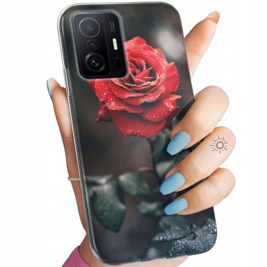 Etui Do Xiaomi 11T 5G / 11T Pro 5G Wzory Róża Z Różą Rose Obudowa Pokrowiec Xiaomi