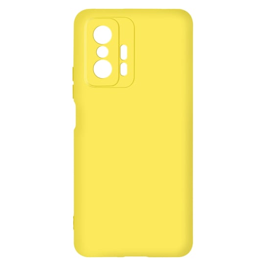 Etui Do Xiaomi 11T E 11T Pro Silikonowe Półsztywne Miękkie W Dotyku Wykończenie Żółte Avizar