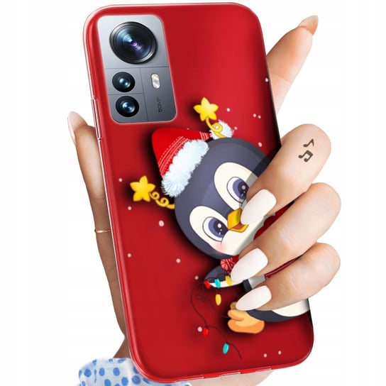 ETUI DO XIAOMI 12 PRO / 12S PRO WZORY ŚWIĘTA CHRISTMAS MIKOŁAJ PINGWIN CASE Xiaomi