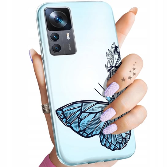 Etui Do Xiaomi 12T / 12T Pro Wzory Motyle Butterfly Barwne Obudowa Case Xiaomi