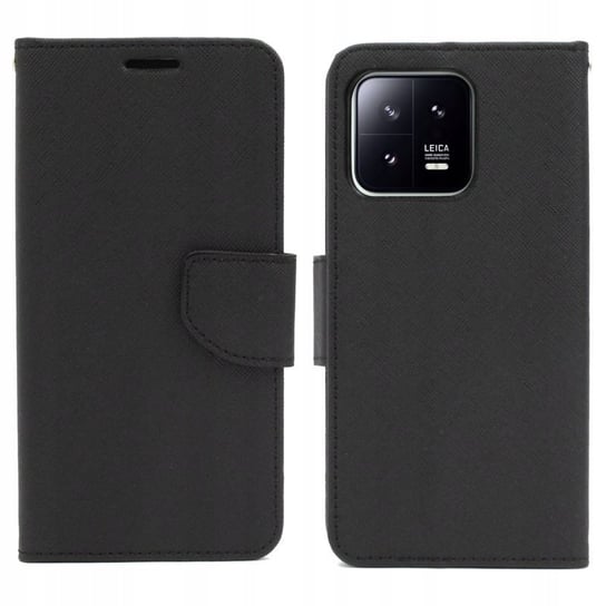 Etui do Xiaomi 13 5G Fancy Diary czarne case obudowa pokrowiec portfel GSM-HURT