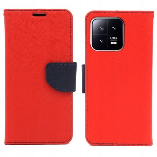 Etui do Xiaomi 13 5G Fancy Diary czerwone case obudowa pokrowiec portfel GSM-HURT