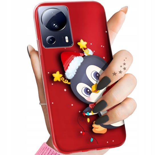Etui Do Xiaomi 13 Lite / Civi 2 Wzory Święta Christmas Mikołaj Pingwin Case Xiaomi