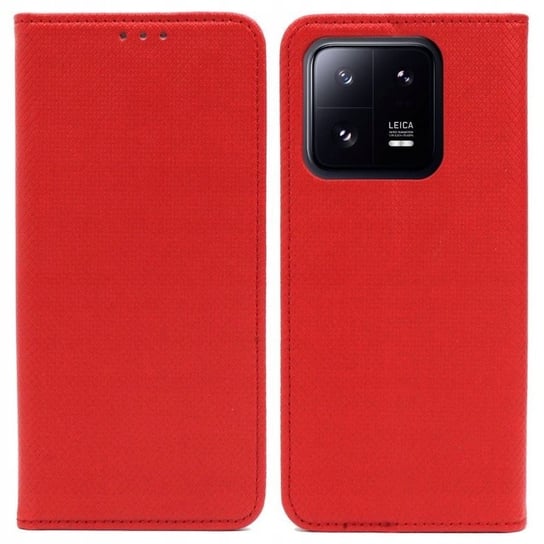 Etui do Xiaomi 13 Pro 5G Smart Magnet czerwone case obudowa pokrowiec portfel GSM-HURT