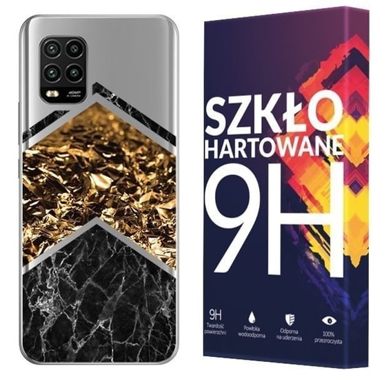 Etui Do Xiaomi Mi 10 Lite 5G Case Marmur +Szkło 9H Kreatui