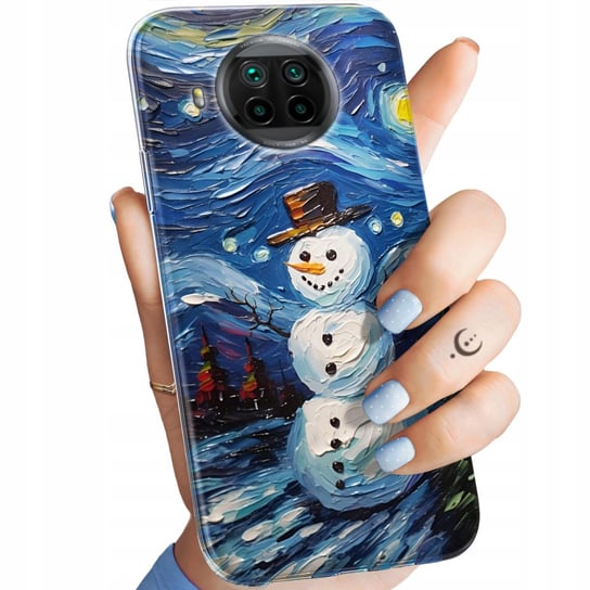 Etui Do Xiaomi Mi 10T Lite Wzory Bałwan Zima Śnieg Obudowa Pokrowiec Case Xiaomi