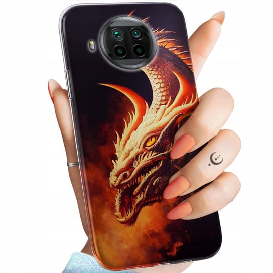 Etui Do Xiaomi Mi 10T Lite Wzory Smoki Dragon Taniec Smoków Obudowa Case Xiaomi