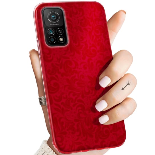 Etui Do Xiaomi Mi 10T Pro 5G Wzory Czerwone Serca Róże Obudowa Pokrowiec Xiaomi