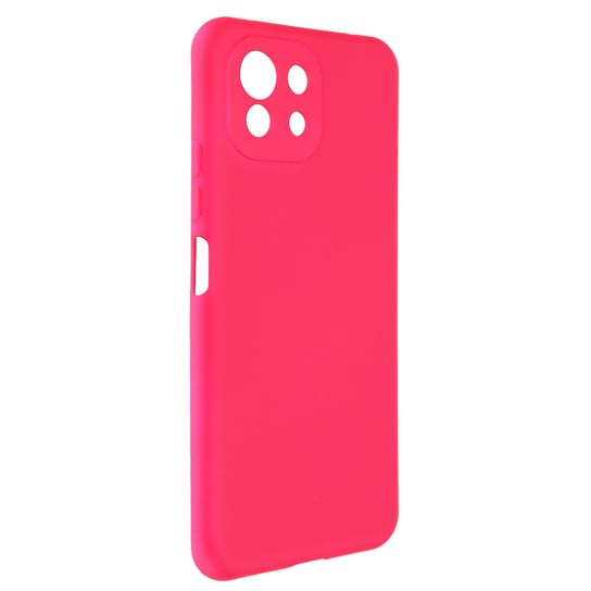 Etui do Xiaomi Mi 11 Lite Silikonowe Półsztywne Soft Touch różowe Avizar