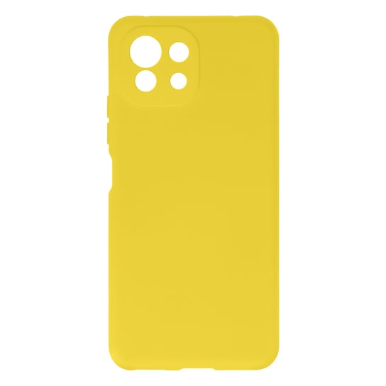 Etui do Xiaomi Mi 11 Lite Silikonowe Półsztywne Soft Touch żółte Avizar