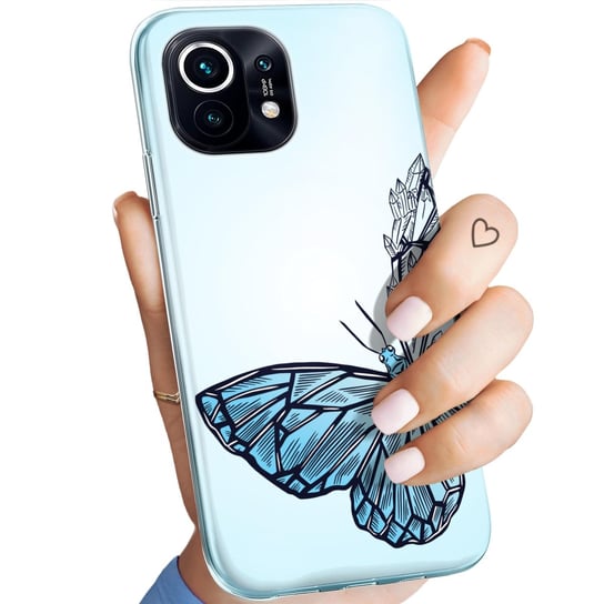 Etui Do Xiaomi Mi 11 Wzory Motyle Butterfly Barwne Obudowa Pokrowiec Case Xiaomi