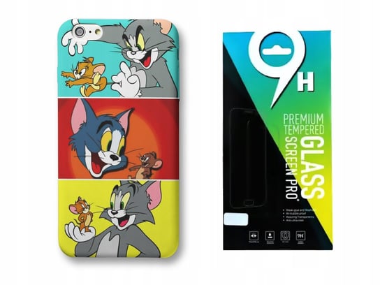 Etui do Xiaomi Mi 9T Pro-Tom i Jerry-WZORY+SZKŁO Inna marka