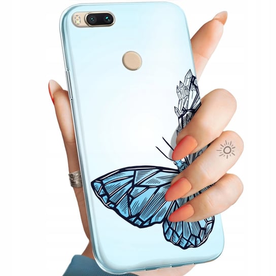 Etui Do Xiaomi Mi A1 Wzory Motyle Butterfly Barwne Obudowa Pokrowiec Case Xiaomi