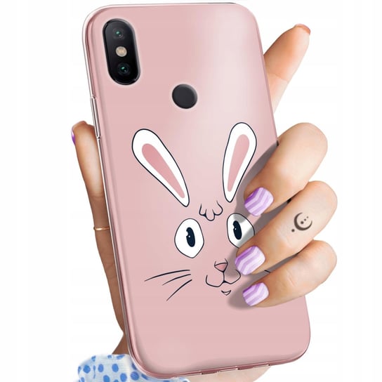 Etui Do Xiaomi Mi A2 Lite Wzory Królik Zając Bunny Obudowa Pokrowiec Case Xiaomi