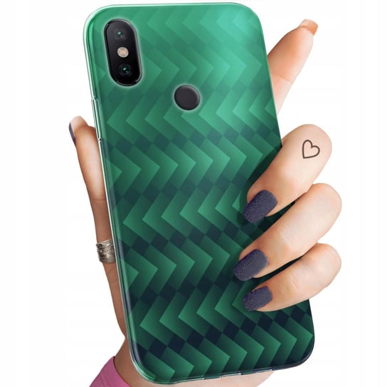 Etui Do Xiaomi Mi A2 Lite Wzory Zielone Grassy Green Obudowa Pokrowiec Case Xiaomi