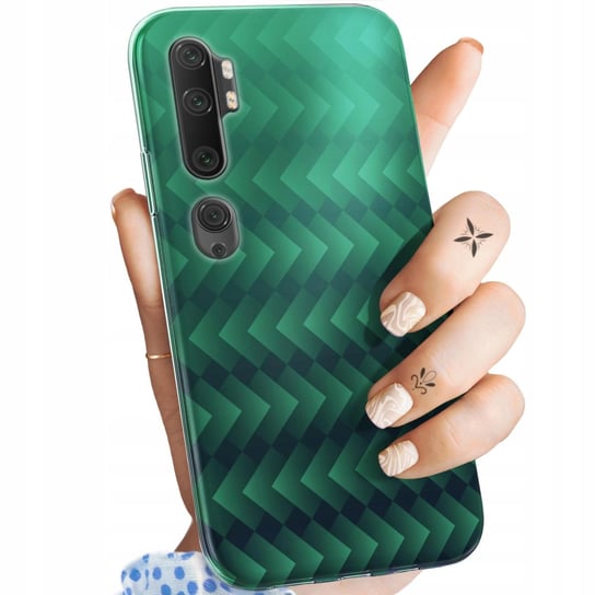 Etui Do Xiaomi Mi Note 10 / 10 Pro Wzory Zielone Grassy Green Obudowa Case Xiaomi