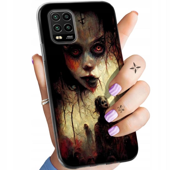 Etui Do Xiaomi Mi10 Lite Wzory Halloween Zombie Dynie Czaszki Czarownice Xiaomi