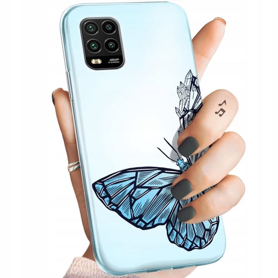 Etui Do Xiaomi Mi10 Lite Wzory Motyle Butterfly Barwne Obudowa Pokrowiec Xiaomi