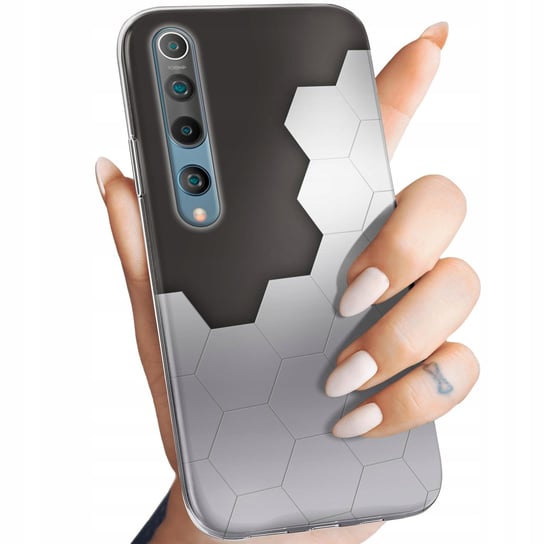 Etui Do Xiaomi Mi10 Wzory Szare Metallic Grey Case Xiaomi