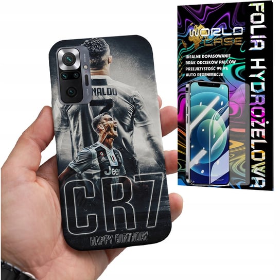 ETUI DO XIAOMI NOTE 10 PRO - RONALDO PIŁKARSKIE WZORY PIŁKA NOŻNA + FOLIA WORLD CASE