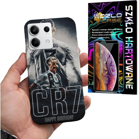 ETUI DO XIAOMI NOTE 13 PRO 5G - CR9 RONALDO PIŁKARZ PLECKI + SZKŁO WORLD CASE