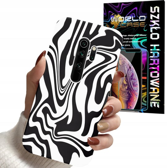 ETUI DO XIAOMI NOTE 8 PRO - ABSTRAKCJA ZEBRA MODNE WZORY DLA KOBIET +SZKŁO WORLD CASE