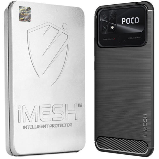 Etui Do Xiaomi Poco C40 Case Futerał Imesh Carbon iMesh