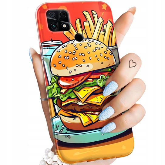 Etui Do Xiaomi Poco C40 Wzory Hamburger Burgery Fast-Food Jedzenie Obudowa Xiaomi
