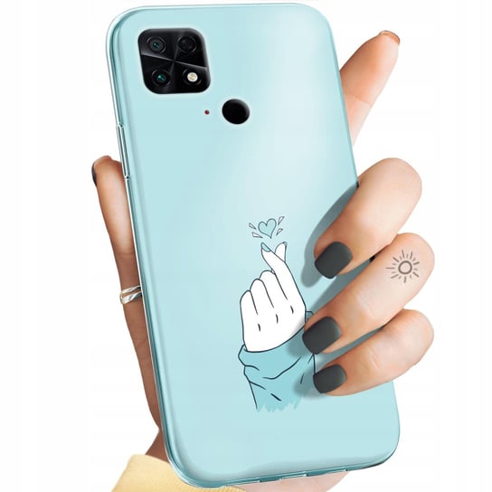 Etui Do Xiaomi Poco C40 Wzory Niebieskie Blue Blau Obudowa Pokrowiec Case Xiaomi