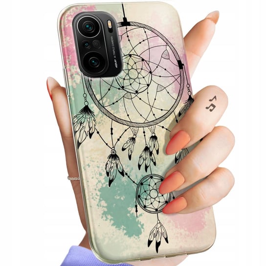 Etui Do Xiaomi Poco F3 / F3 Pro Wzory Boho Łapacz Snów Pióra Obudowa Case Xiaomi