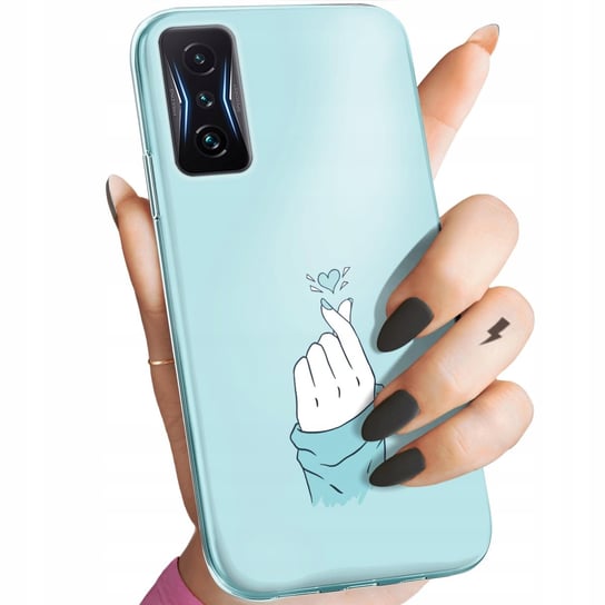 Etui Do Xiaomi Poco F4 Gt Wzory Niebieskie Blue Blau Obudowa Pokrowiec Case Xiaomi