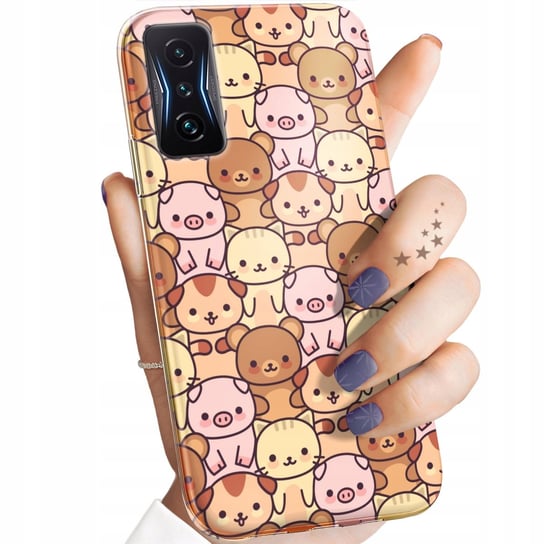 Etui Do Xiaomi Poco F4 Gt Wzory Zwierzęta Pieski Kotki Lamy Domowe Dziekie Xiaomi