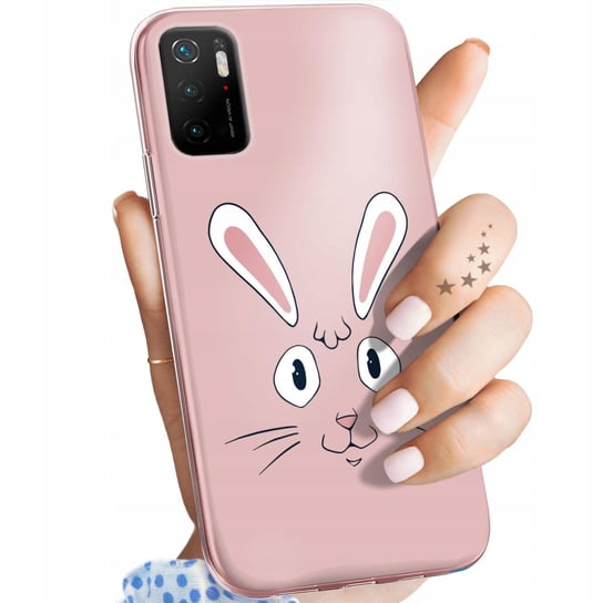 Etui Do Xiaomi Poco M3 Pro / M3 Pro 5G Wzory Królik Zając Bunny Obudowa Xiaomi