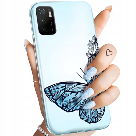 Etui Do Xiaomi Poco M3 Pro / M3 Pro 5G Wzory Motyle Butterfly Barwne Case Xiaomi