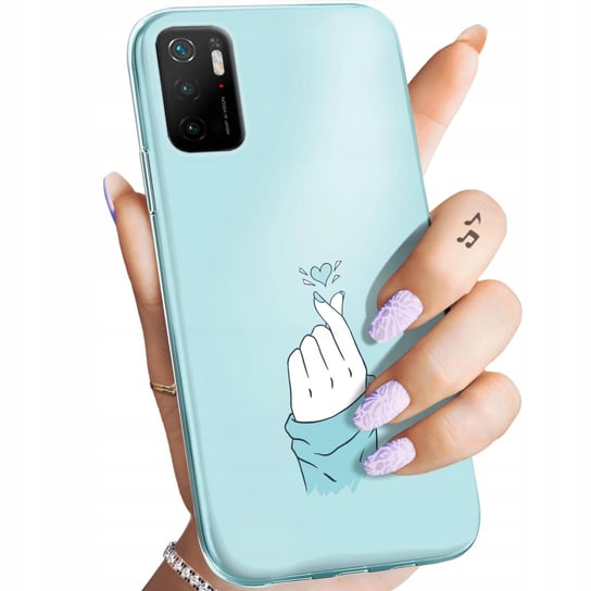 Etui Do Xiaomi Poco M3 Pro / M3 Pro 5G Wzory Niebieskie Blue Blau Obudowa Xiaomi