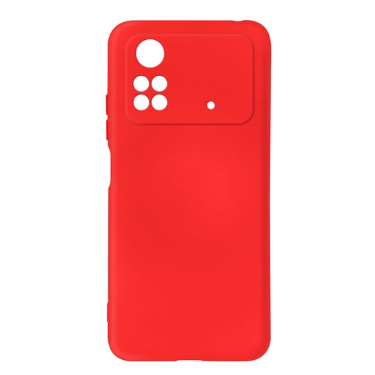 Etui Do Xiaomi Poco M4 Pro Silikonowe Półsztywne Miękkie W Dotyku Wykończenie Czerwone Avizar