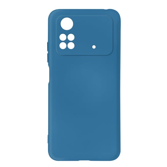 Etui Do Xiaomi Poco M4 Pro Silikonowe Półsztywne Miękkie W Dotyku Wykończenie Niebieskie Avizar