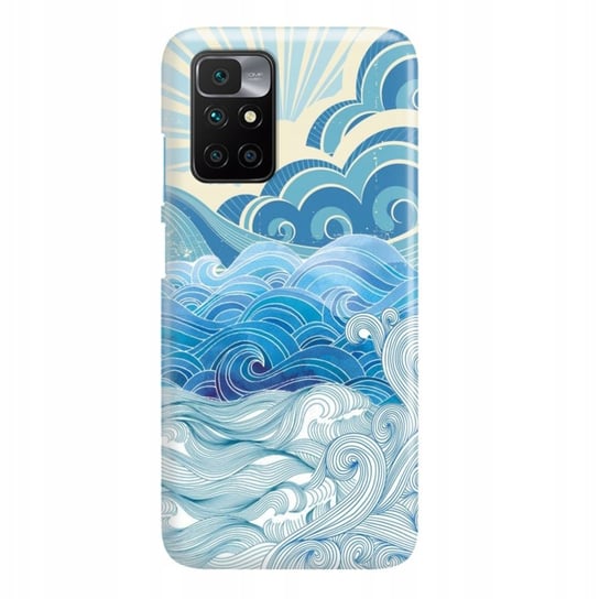 Etui Do XIAOMI REDMI 10 2022 Sea Life Water Ocean Niebieskie Morskie Wzory Funnycase