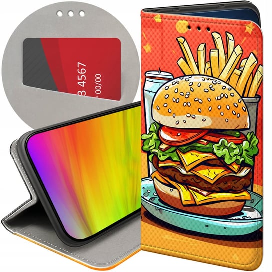 ETUI DO XIAOMI REDMI 10 5G WZORY HAMBURGER BURGERY FAST-FOOD JEDZENIE CASE Xiaomi