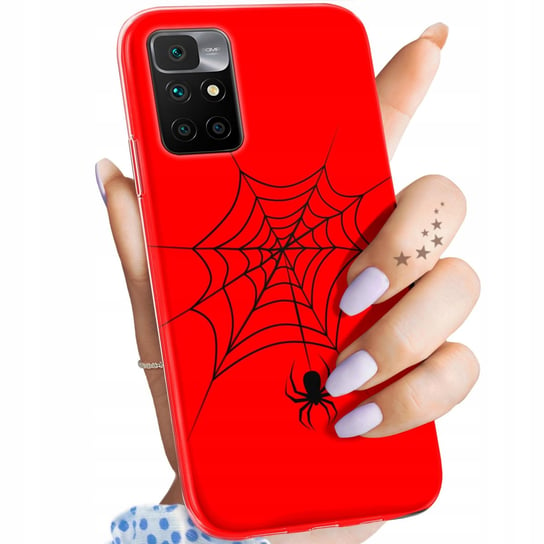 Etui Do Xiaomi Redmi 10 Wzory Pająk Spider Pajęczyna Obudowa Pokrowiec Case Xiaomi
