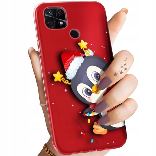 Etui Do Xiaomi Redmi 10C Wzory Święta Christmas Mikołaj Pingwin Obudowa Xiaomi