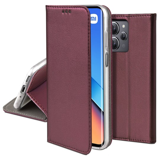 Etui Do Xiaomi Redmi 12 4G Smart Magnet Case + Szkło 9H Krainagsm