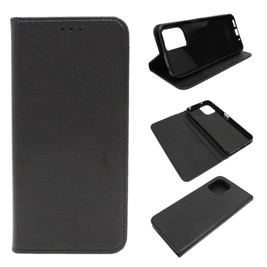 Etui Do Xiaomi Redmi 12 4G Smart Magnet Czarne Obudowa Pokrowiec Case GSM-HURT