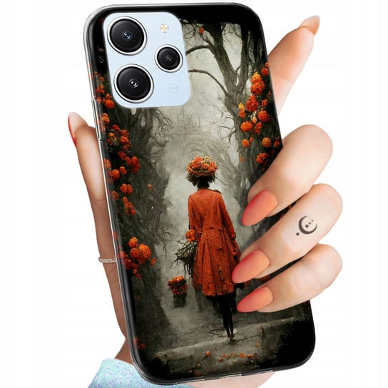 Etui Do Xiaomi Redmi 12 Wzory Jesień Liście Autumn Obudowa Pokrowiec Case Xiaomi