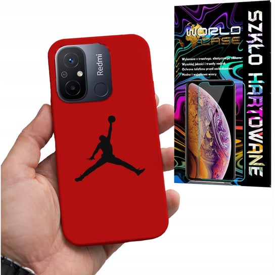 ETUI DO XIAOMI REDMI 12C - KOSZYKÓWKA WZORY DLA FANÓW NBA + SZKŁO WORLD CASE