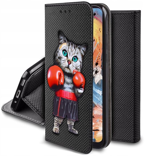 Etui Do Xiaomi Redmi 12C Magnet Wzory Case + Szkło Krainagsm