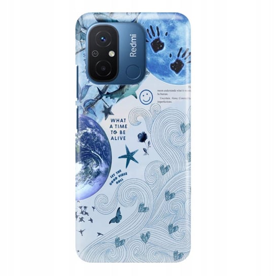 Etui Do XIAOMI REDMI 12C Sea Life Water Ocean Niebieskie Morskie Top Wzory Funnycase