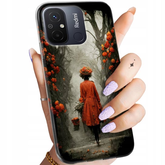Etui Do Xiaomi Redmi 12C Wzory Jesień Liście Autumn Obudowa Pokrowiec Case Xiaomi