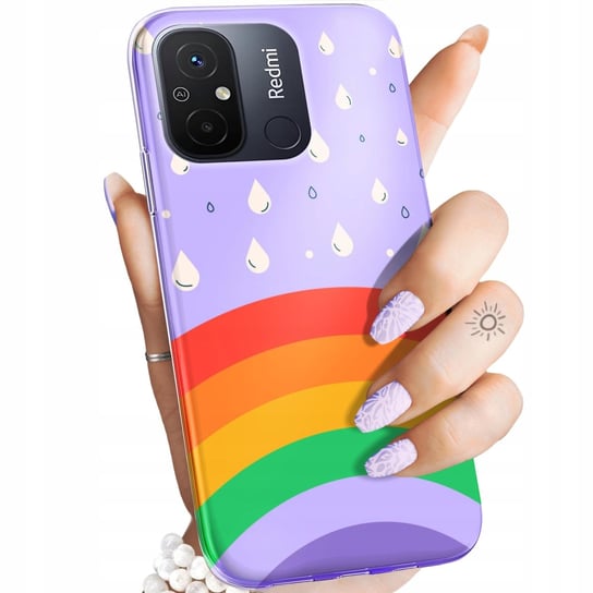 Etui Do Xiaomi Redmi 12C Wzory Tęcza Rainbow Obudowa Pokrowiec Case Xiaomi