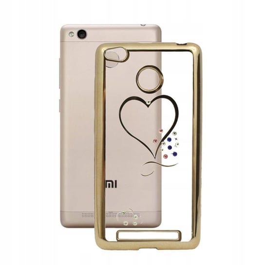 Etui Do Xiaomi Redmi 3 3S Bumper Glossy Diamond Serce Obudowa Pokrowiec Case GSM-HURT